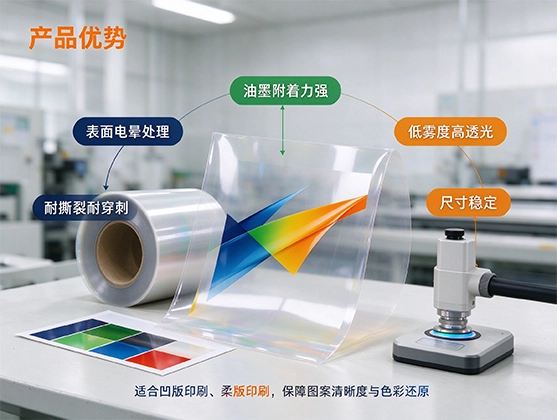 OPP印刷级薄膜_食品包装印刷膜_源头工厂定制