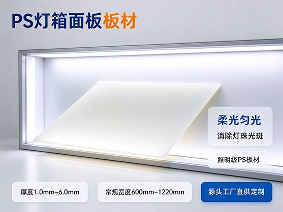 PS灯箱面板板材_PS灯箱板柔光匀光_PS板材工厂直供定制