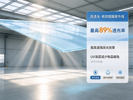 PC建筑采光顶板_高透光耐候板材源头工厂定制