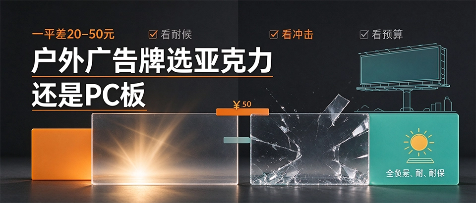 户外广告牌选亚克力还是PC板 户外广告牌选亚克力还是PC板