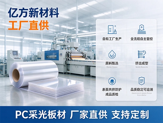 PC采光板材_高透光抗冲击_PC采光板材厂家直供定制