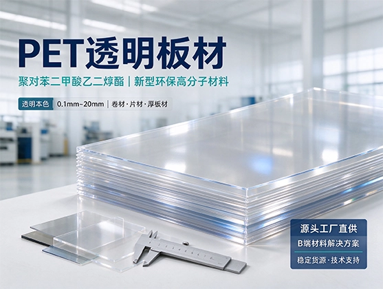 PET透明板材_食品级PET片材_环保PET塑料板源头工厂