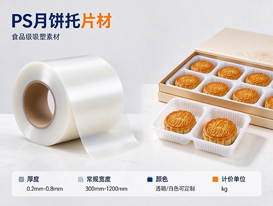 PS月饼托片材_吸塑成型基材_PS片材厂家定制