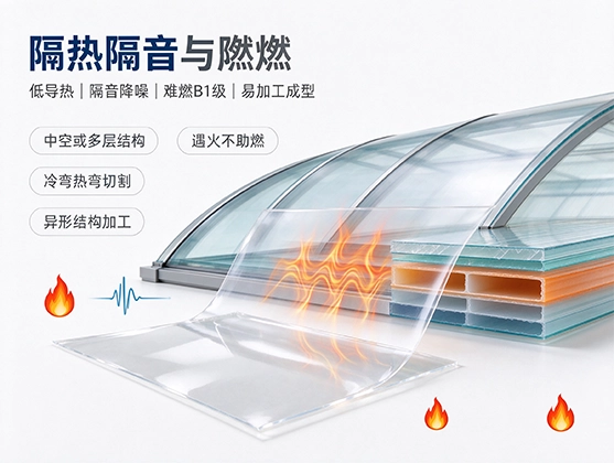 PC采光顶棚薄膜_透明耐力板材料_源头工厂定制