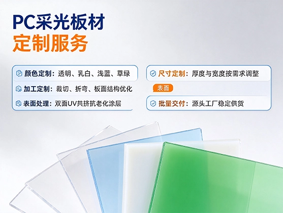 PC采光板材_高透光抗冲击_PC采光板材厂家直供定制