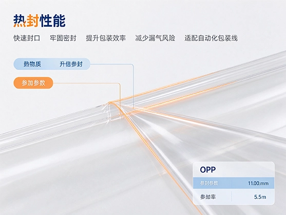 OPP食品热封膜_高透明食品级包装膜_源头工厂直供