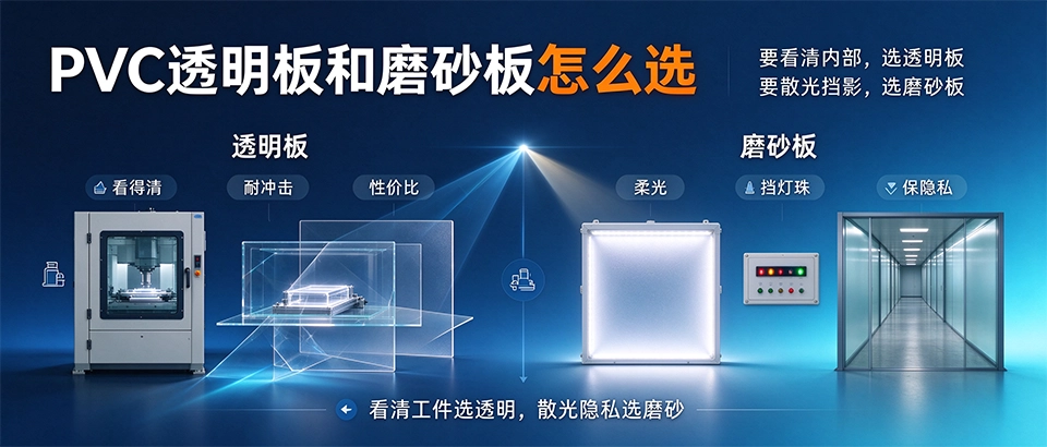 PVC透明板和磨砂板怎么选 PVC透明板和磨砂板怎么选