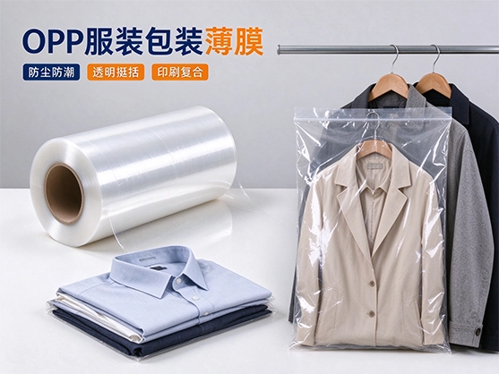 OPP服装包装薄膜_BOPP双向拉伸聚丙烯膜_服装包装膜生产厂家