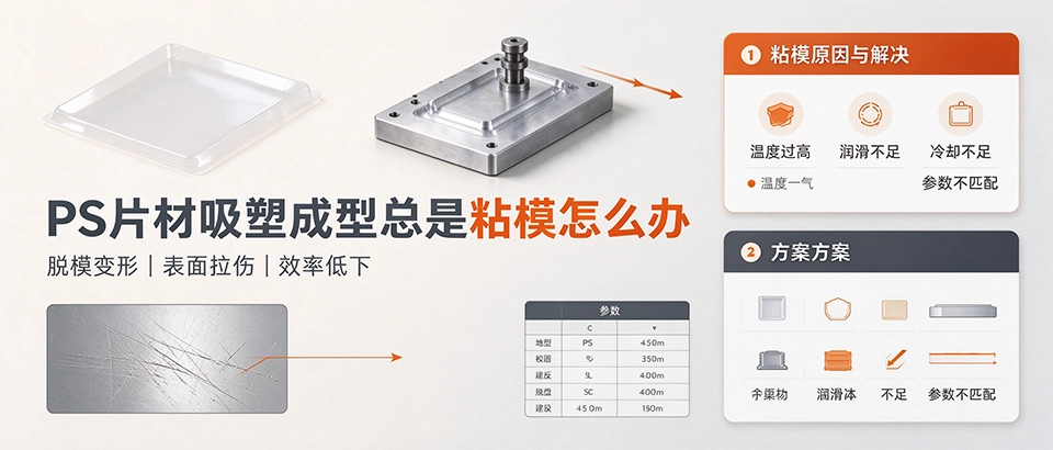 PS片材吸塑成型总是粘模怎么办 PS片材吸塑成型总是粘模怎么办