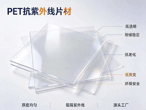 PET抗紫外线片材_高透光耐老化PET板材_源头厂家直销