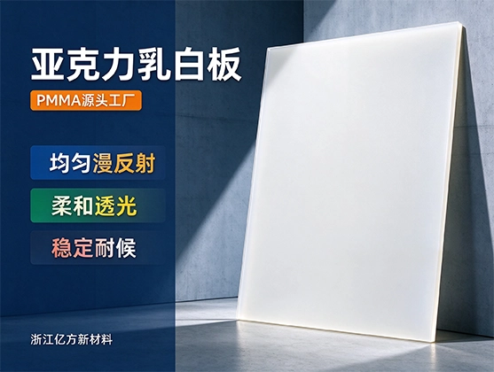 亚克力乳白板_高透光漫反射_源头工厂直供