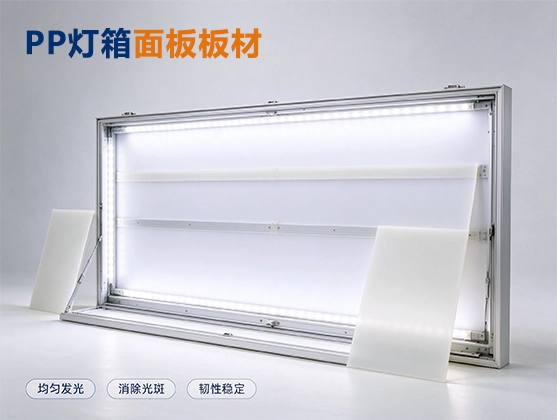 PP灯箱面板板材_透光匀光PP板材_透光PP板材厂家定制
