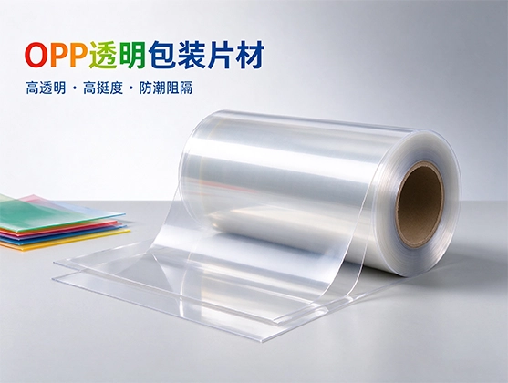 OPP透明包装片材_食品级高透明度_源头工厂批发