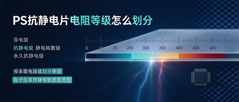 PS抗静电片电阻等级怎么划分
