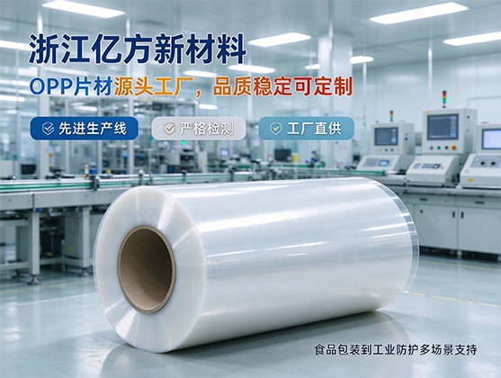 OPP透明包装片材_食品级高透明度_源头工厂批发