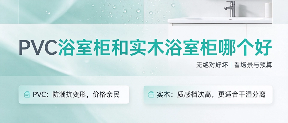 PVC浴室柜和实木浴室柜哪个好 PVC浴室柜和实木浴室柜哪个好