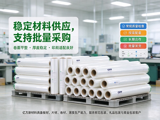 OPP鲜花包装膜_鲜花包装材料_源头工厂定制