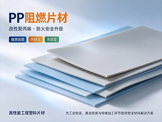 PP阻燃片材_防火耐高温阻燃PP板材_源头工厂定制
