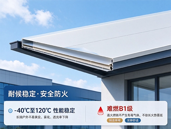 PC建筑采光顶板_高透光耐候板材源头工厂定制