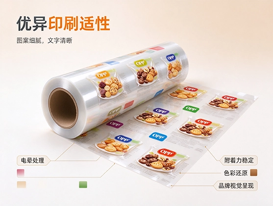OPP零食包装卷材_OPP食品级印刷级_食品级包装膜源头工厂