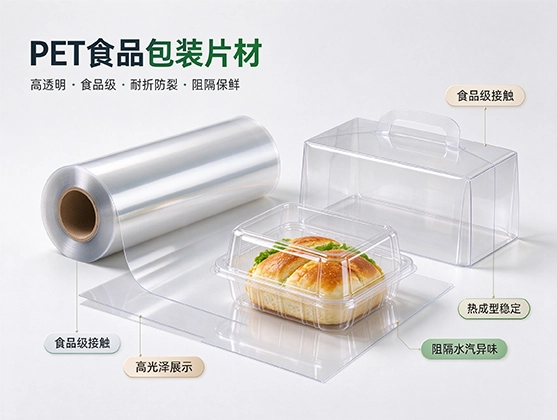 PET食品包装片材_食品级PET片材_PET塑料片材厂家
