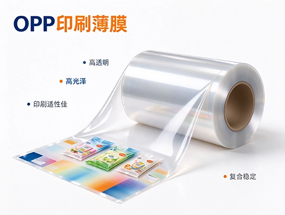 OPP印刷薄膜_高透明预涂膜_食品包装复合基材工厂