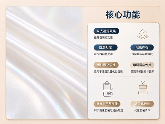 OPP珠光包装膜_食品级包装材料_源头工厂直销