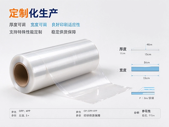 OPP食品热封膜_高透明食品级包装膜_源头工厂直供