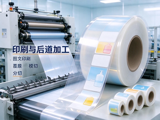 OPP标签卷材_高透明防水印刷标签膜_食品级包装标签基材