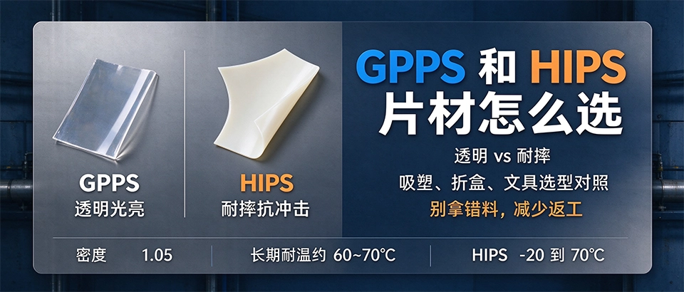 GPPS和HIPS片材怎么选 GPPS和HIPS片材怎么选