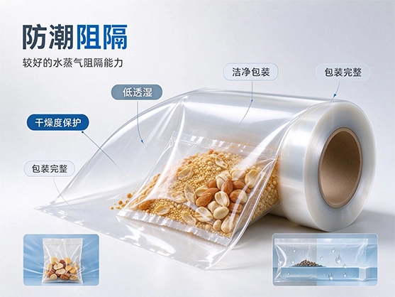 OPP食品包装薄膜_食品级防潮印刷复合膜_BOPP食品包装膜厂家