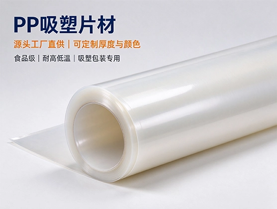 PP吸塑片材_食品级PP吸塑卷材_耐高温透明PP片材厂家直销