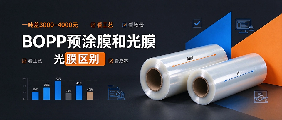 BOPP预涂膜和光膜区别 BOPP预涂膜和光膜区别