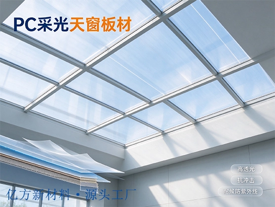 PC采光天窗板材_聚碳酸酯采光板_PC耐力板厂家定制