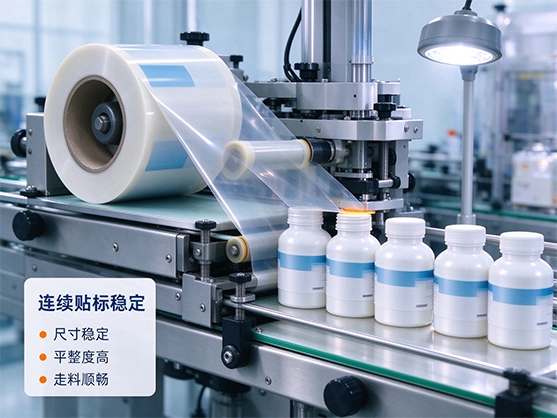 OPP标签卷材_高透明防水印刷标签膜_食品级包装标签基材