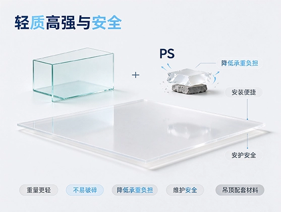 PS吊顶透光板_高透光扩散板材_PS透光板源头厂家