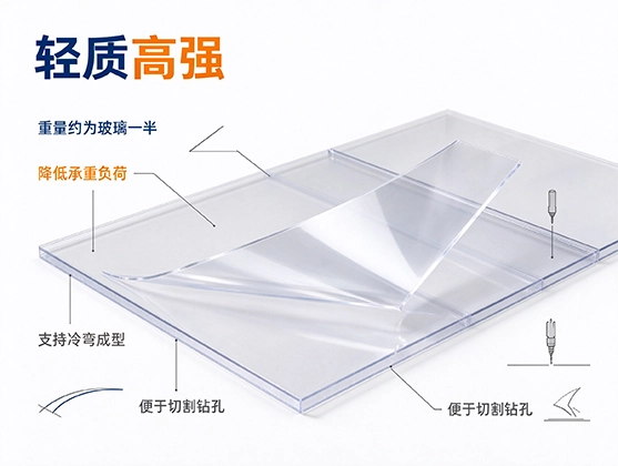 PC采光顶棚片材_透明耐力板_PC耐力板源头工厂定制