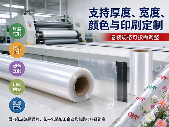 OPP鲜花包装膜_鲜花包装材料_源头工厂定制