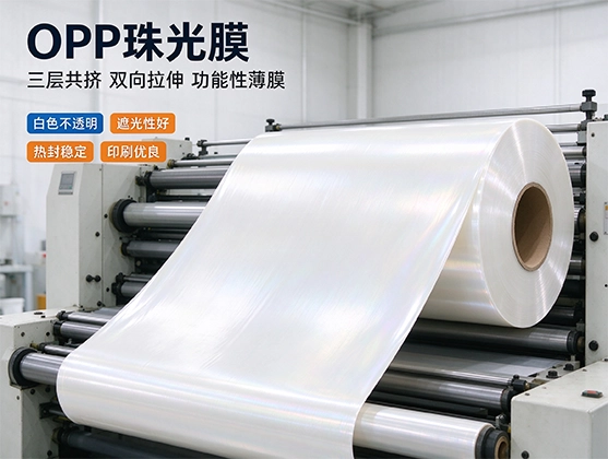 OPP珠光膜_BOPP珠光膜卷材_食品包装与标签用珠光薄膜