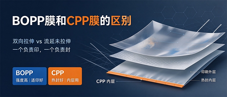 BOPP膜和CPP膜的区别 BOPP膜和CPP膜的区别