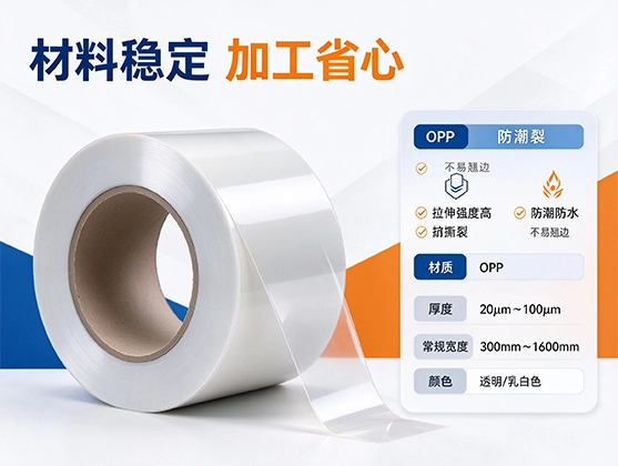 OPP贴纸卷材_印刷级OPP贴纸卷材_OPP贴纸卷材厂家