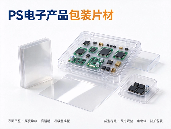 PS电子产品包装片材_高透抗静电吸塑成型_PS吸塑包装片材工厂