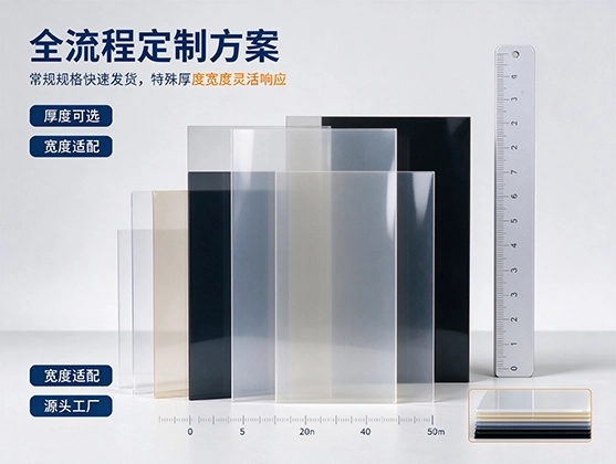 PET单面覆膜片材_高清透明保护膜材_源头工厂定制