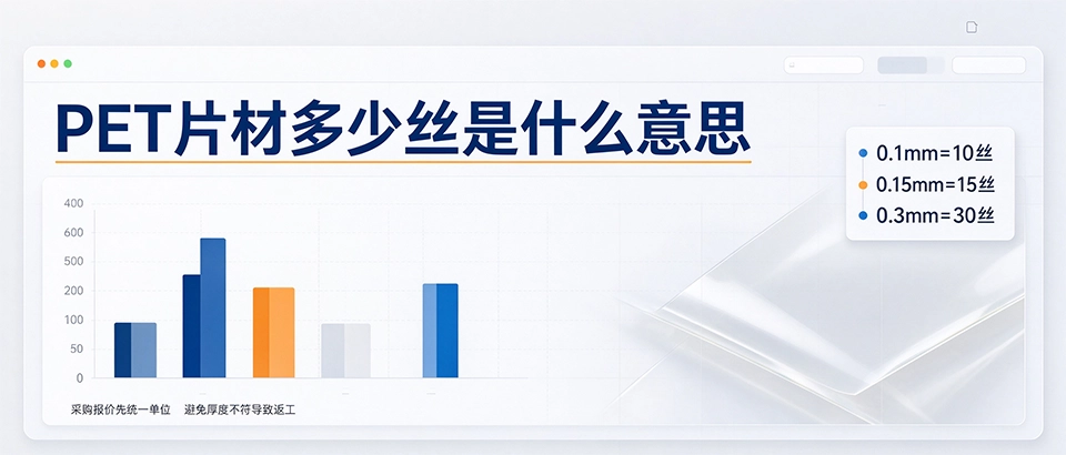PET片材多少丝是什么意思 PET片材多少丝是什么意思