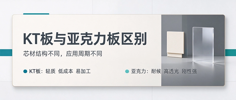 KT板与亚克力板区别 KT板与亚克力板区别