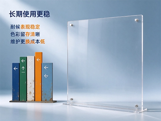 亚克力导视牌板材_标识广告板材_亚克力板材定制厂家