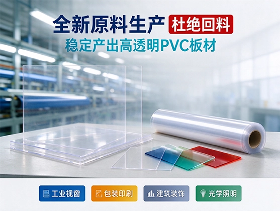PVC透明板材_透明PVC硬板_高透塑料板材源头厂家