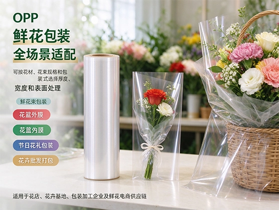 OPP鲜花包装膜_鲜花包装材料_源头工厂定制