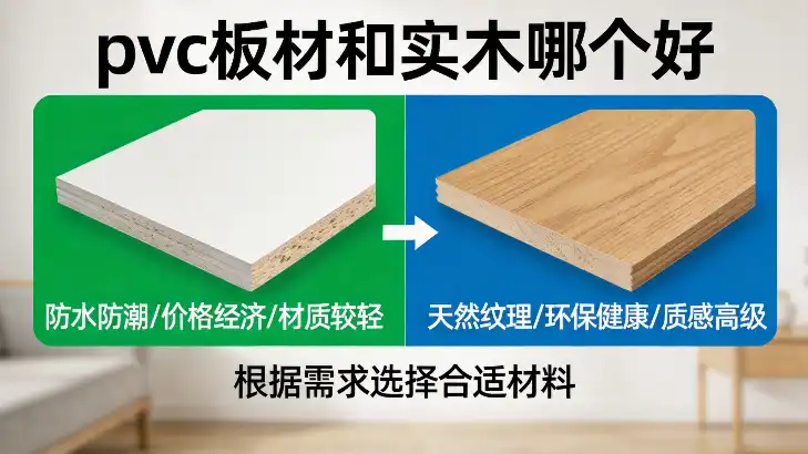pvc板材和实木哪个好