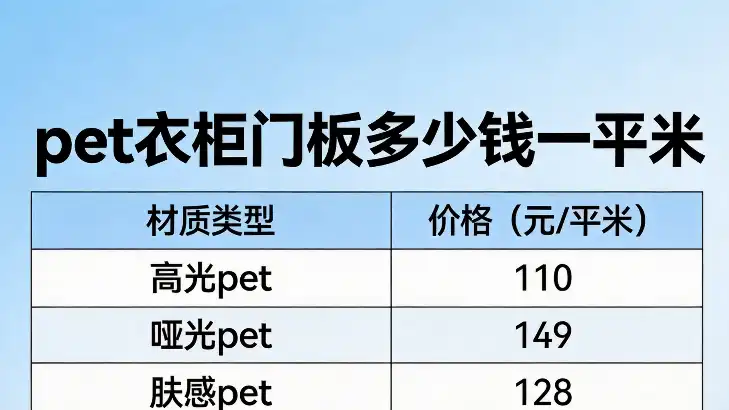 pet衣柜门板多少钱一平米